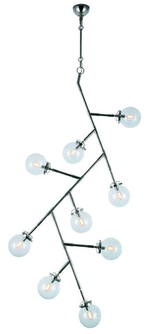 ZC121-1507D31PN - Urban Classic: Leda 9 light Polished Nickel Chandelier