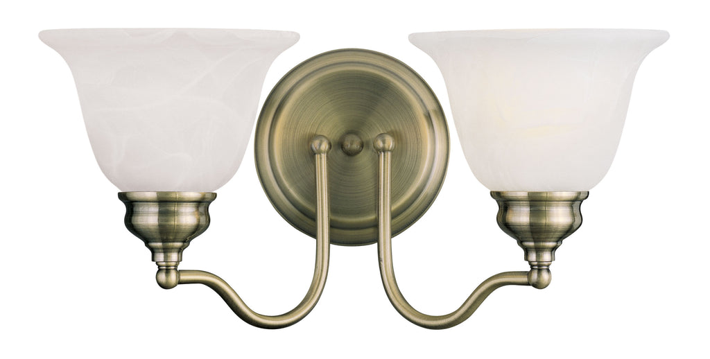 Livex Essex 2 Light Antique Brass Bath Light - C185-1352-01