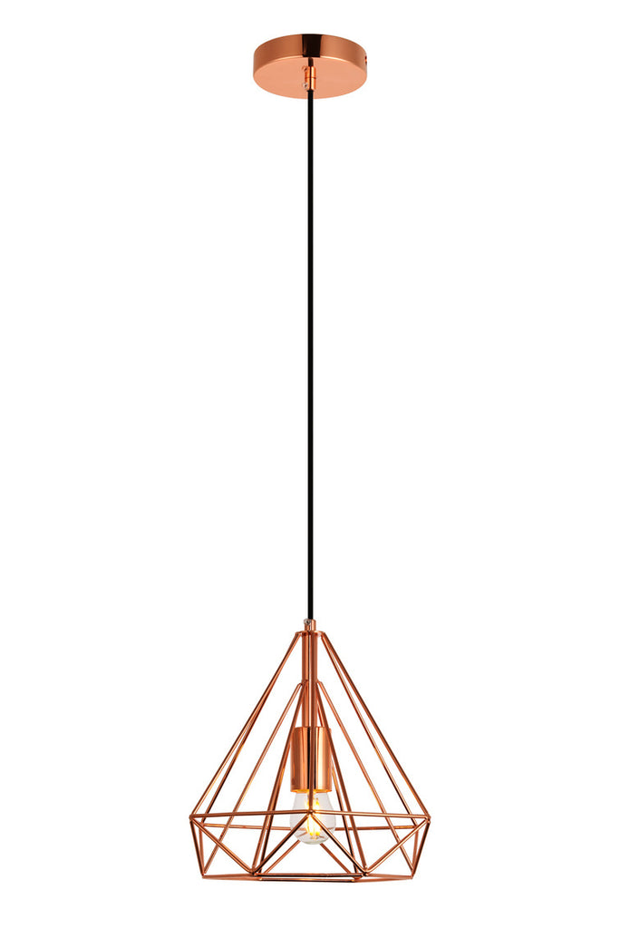 ZC121-LDPD2090 - Living District: Jago Collection Pendant D9.8 H9.8 Lt:1 Copper Finish