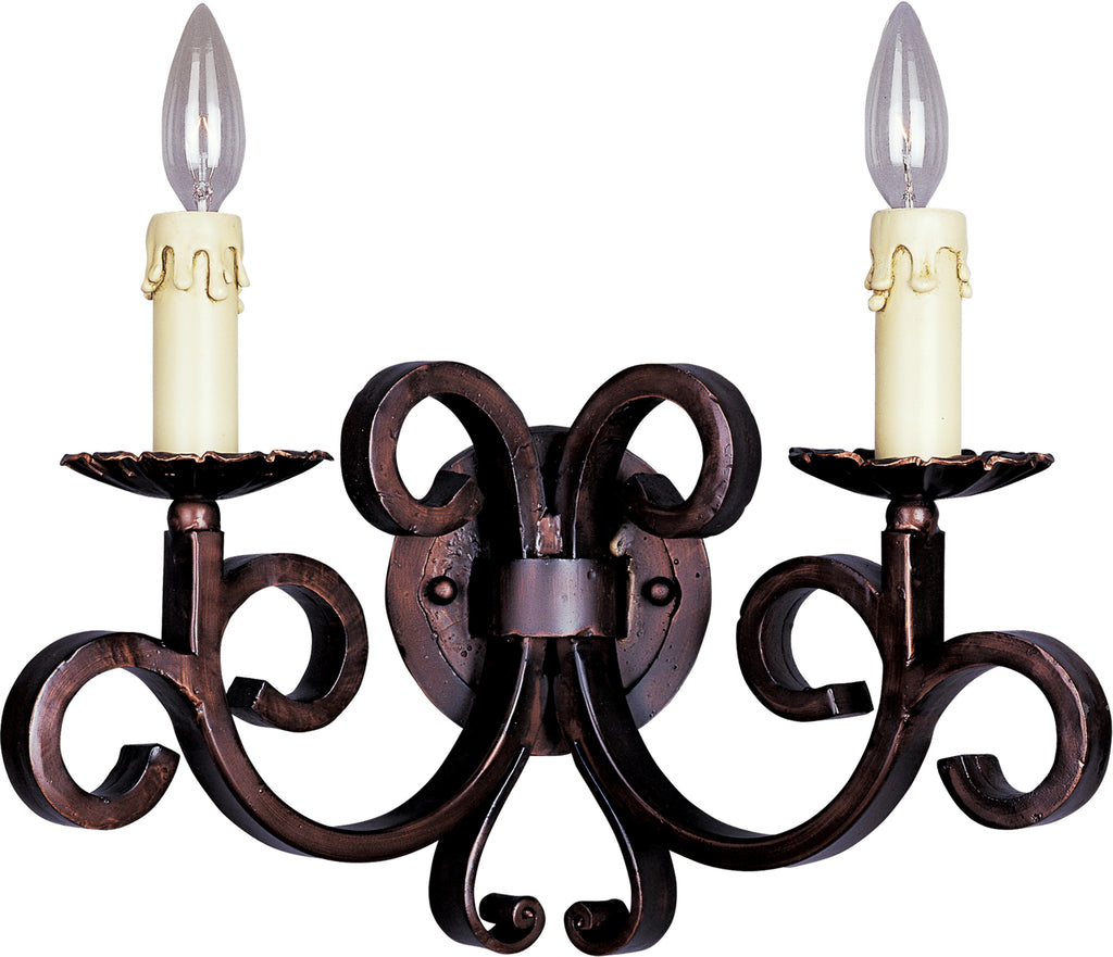 Verona 2-Light Wall Sconce Oil Rubbed Bronze - C157-20633OI