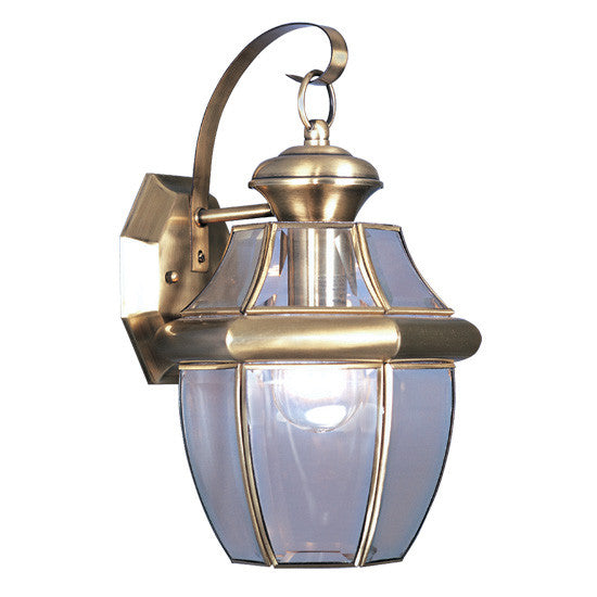 Livex Monterey 1 Light AB Outdoor Wall Lantern - C185-2151-01