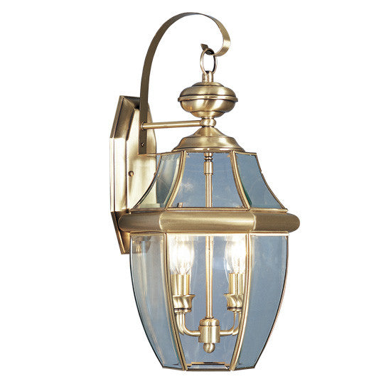 Livex Monterey 2 Light AB Outdoor Wall Lantern - C185-2251-01