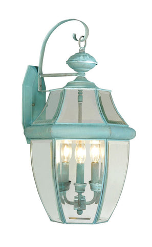 Livex Monterey 3 Light Verdigris Outdoor Wall Lantern - C185-2351-06