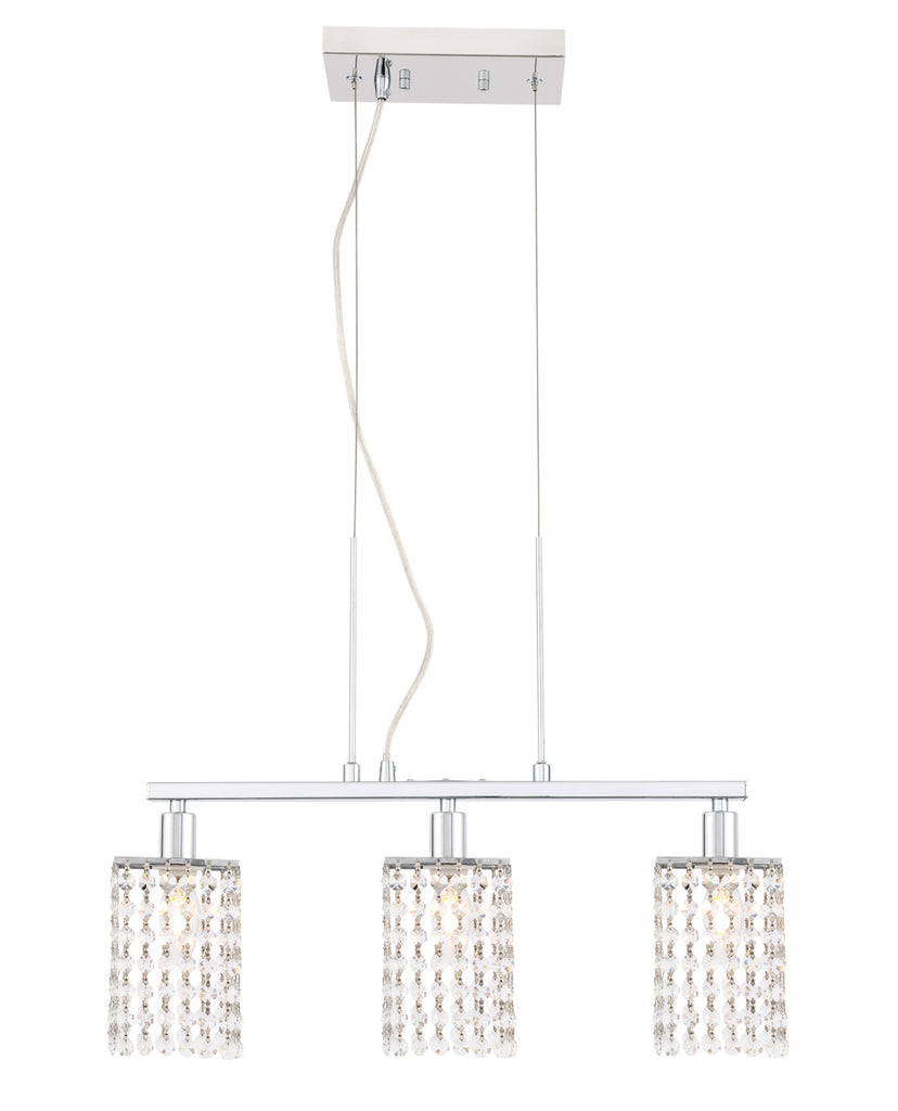 ZC121-LD7501C - Living District: Taylor 3 light Chrome Pendant