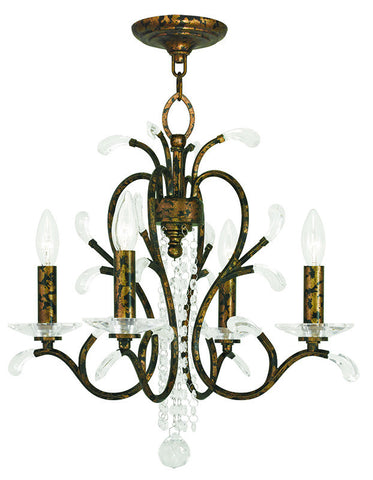 Livex Serafina 4 Light VBR Mini Chandelier - C185-51004-71