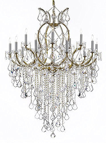 Maria Theresa Chandelier Empress Crystal (Tm) Lighting Chandeliers H 50" W 37" Great For Large Foyer / Entryway - A83-B12/21510/15+1