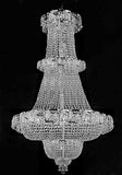 Swarovski Crystal Trimmed Chandelier French Empire Crystal Chandelier Lighting 60"X36" - A93-Silver/928/32Sw