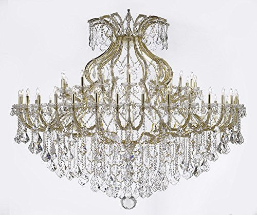 Maria Theresa Crystal Chandelier H 60" W 72" Trimmed With Spectratm Crystal - Reliable Crystal Quality By Swarovski - Cjd-Cg/2181/72Sw