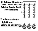 Swarovski Crystal Trimmed French Empire Crystal Chandeliers Lighting - Great for the Dining Room, Foyer, Living Room! H24" X W24" - F93-C6/CS/542/15SW