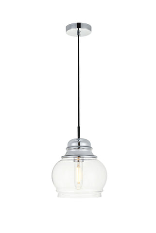 ZC121-LD2252C - Living District: Kenna 1 Light Chrome Pendant With Clear Glass