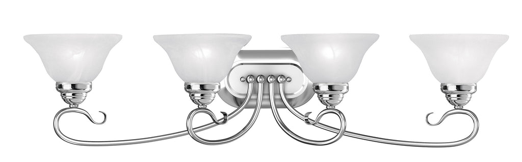 Livex Coronado 4 Light Polished Chrome Bath Light - C185-6104-05