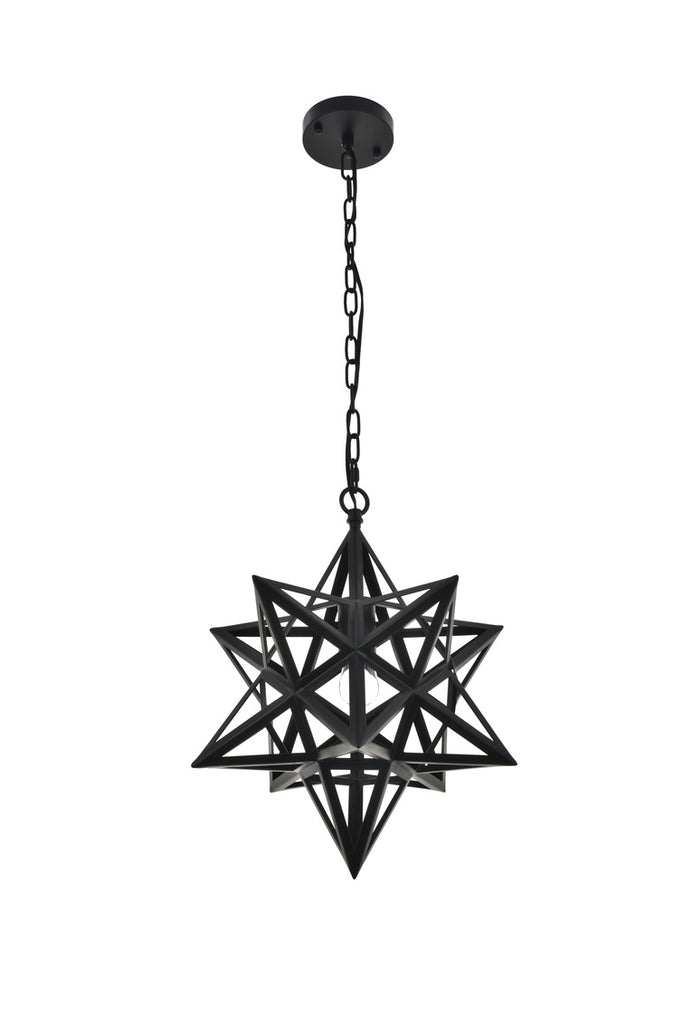 ZC121-LD4076D16BK - Living District: Nocturne 1 light black Pendant