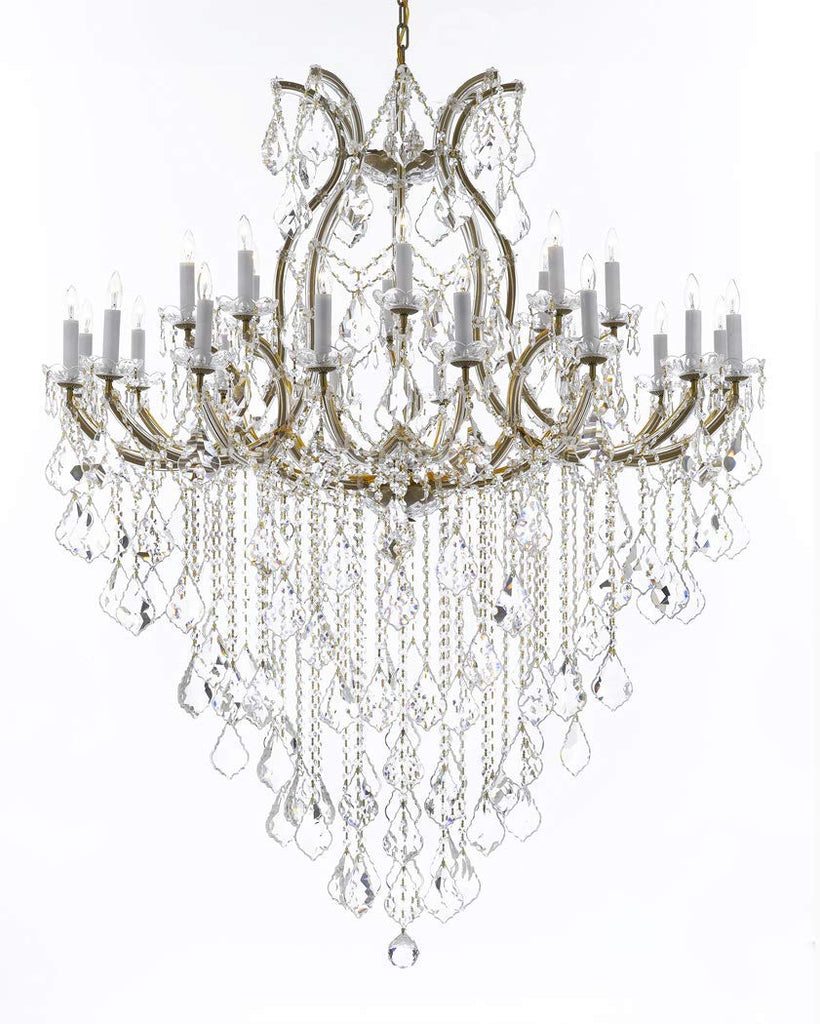 Crystal Chandelier Lighting Chandeliers H59" X W46" Great for The Foyer, Entry Way, Living Room, Family Room and More! - A83-B12/2MT/24+1