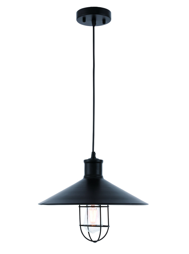 ZC121-LD7506BK - Living District: Flaneur 1 light Black Pendant