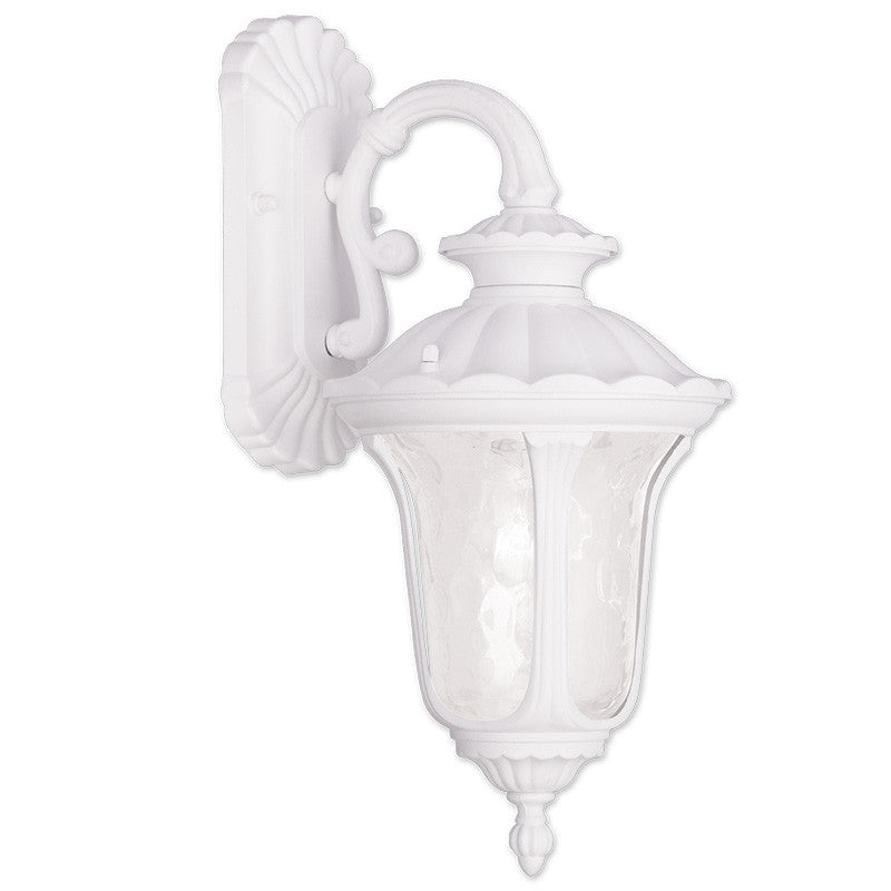 Livex Oxford 1 Light White Outdoor Wall Lantern - C185-7851-03