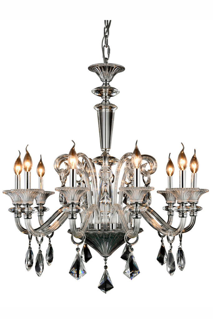 ZC121-7871D32C/RC - Regency Lighting: Aurora 10 light Chrome Chandelier Clear Royal Cut Crystal