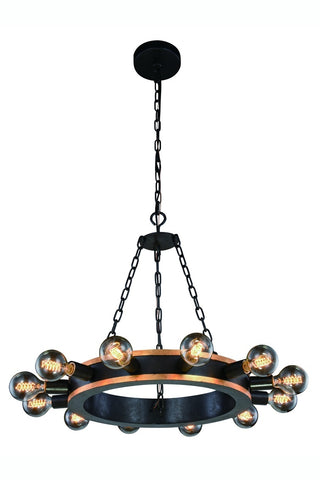 ZC121-1500D25VBGI - Urban Classic: Winston 12 light Golden Iron & Vintage Bronze
 Pendant