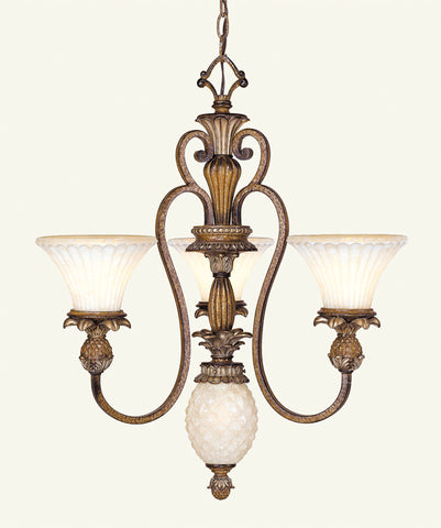 Livex Savannah 3 Light Venetian Patina Chandelier - C185-8453-57