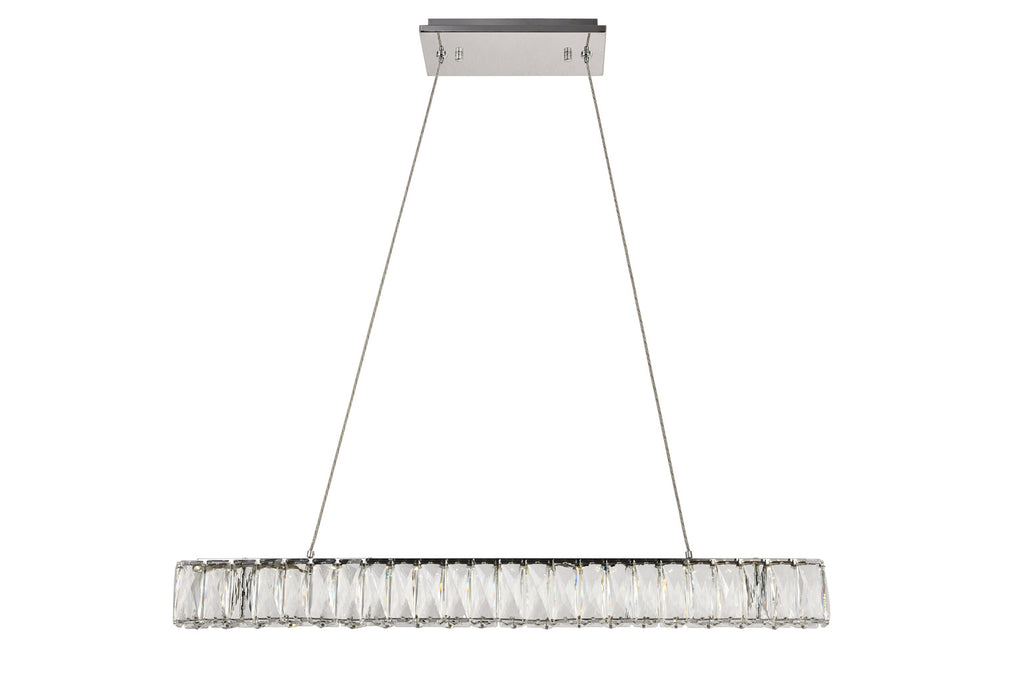 ZC121-3502D31C - Regency Lighting: Monroe Integrated LED chip light Chrome Chandelier Clear Royal Cut Crystal