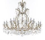 Swarovski Crystal Trimmed Chandelier Lighting Chandeliers H41" X W46" Great for the Foyer, Entry Way, Living Room, Family Room and More - A83-B62/52/2MT/24+1SW