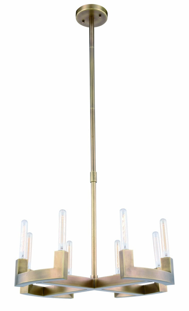 ZC121-1525D26BB - Urban Classic: Corsica 8 light Burnished Brass Chandelier