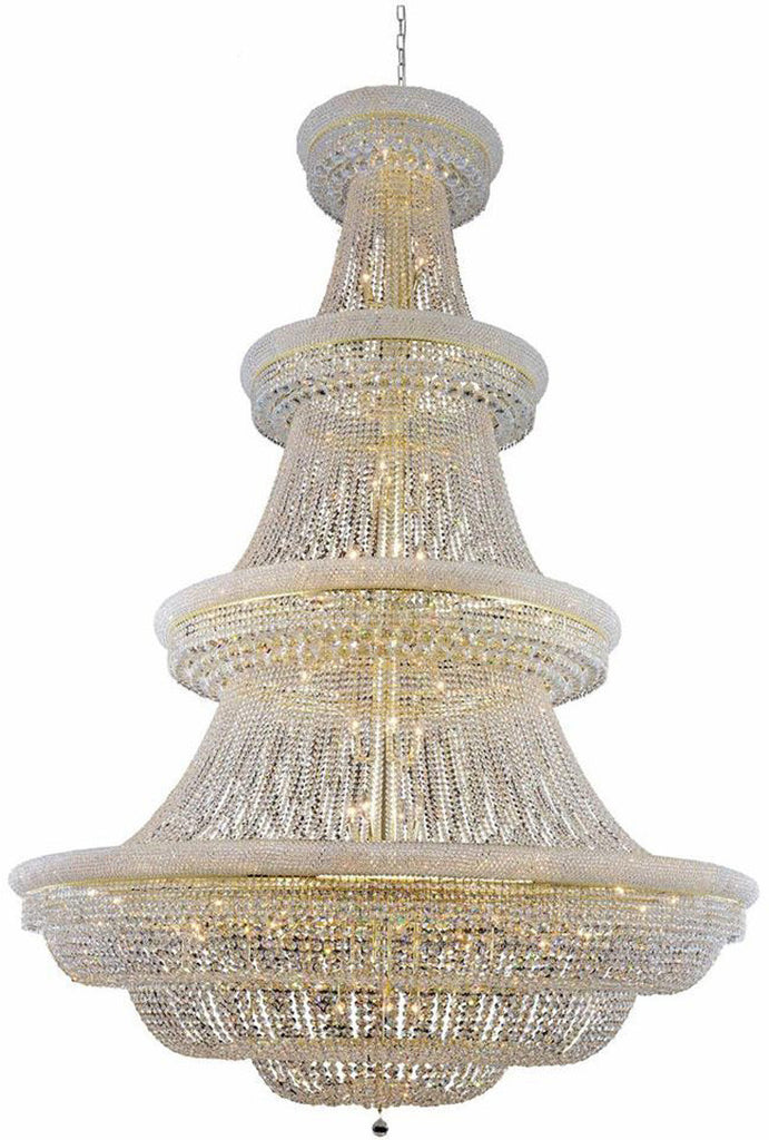 C121-1803G72G/EC By Elegant Lighting - Primo Collection Gold Finish 66 Lights Foyer/Hallway