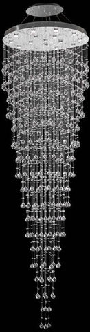 ZC121-V2006G36C/RC By Elegant Lighting Galaxy Collection 16 Light Foyer/Hallway Chrome Finish