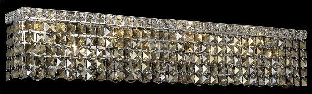 ZC121-V2033W36C-GT/RC By Elegant Lighting Maxim Collection 8 Light Wall Sconces Chrome Finish