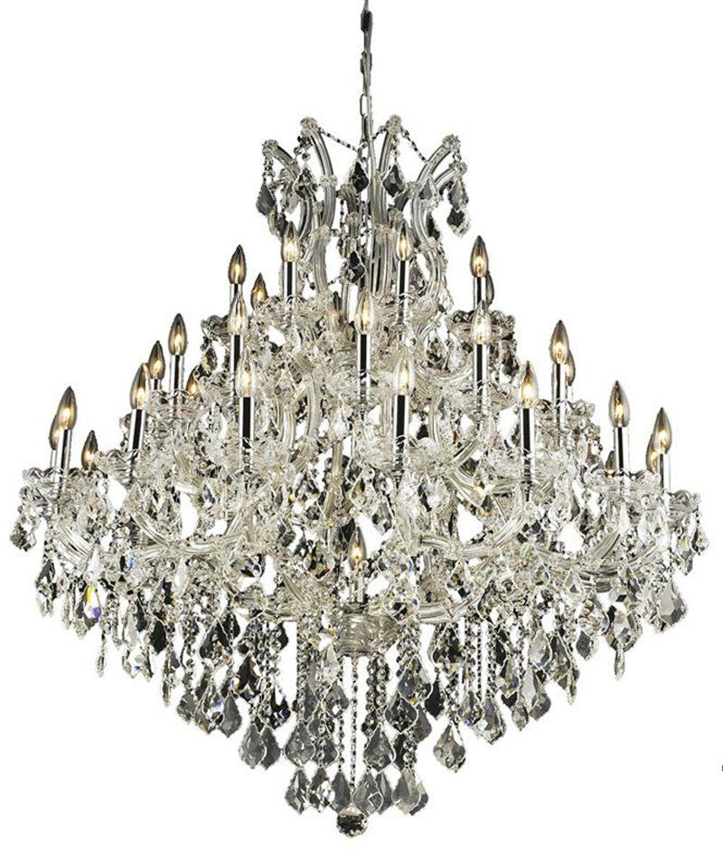 ZC121-2800G44C/EC By Regency Lighting - Maria Theresa Collection Chrome Finish 37 Lights Foyer/Hallway