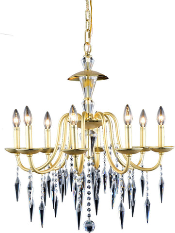 C121-5006D26PG/EC By Elegant Lighting - Gracieux Collection Polished Gold Finish 8 Lights Dining Room