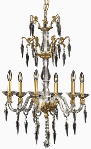 C121-5806D24FG/EC By Elegant Lighting - Grande Collection French Gold Finish 6 Lights Dining Room