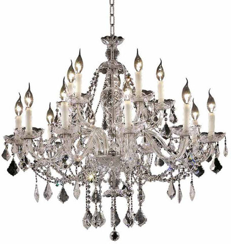 ZC121-7831G35C/EC By Regency Lighting - Alexandria Collection Chrome Finish 15 Lights Foyer/Hallway