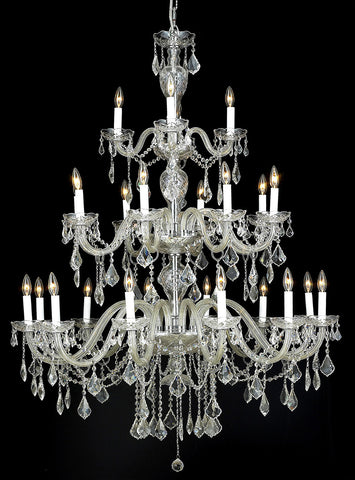 C121-7831G45C By Regency Lighting-Alexandria Collection Chrome Finish 24 Lights Chandelier