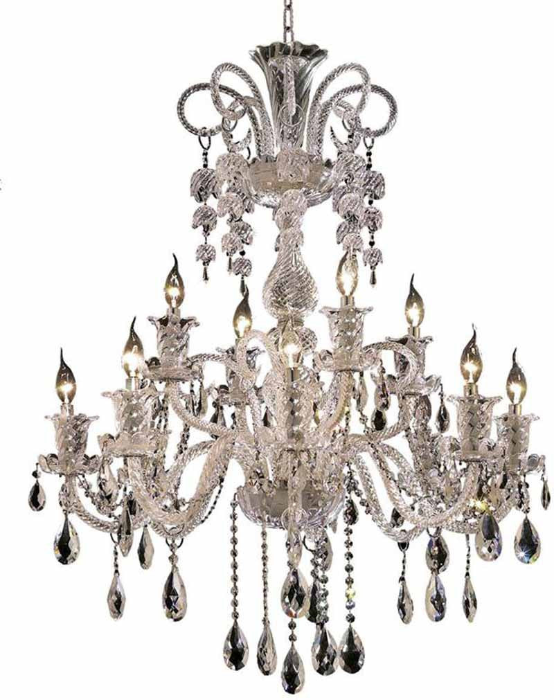 ZC121-7832G33C/EC By Regency Lighting - Elizabeth Collection Chrome Finish 12 Lights Foyer/Hallway