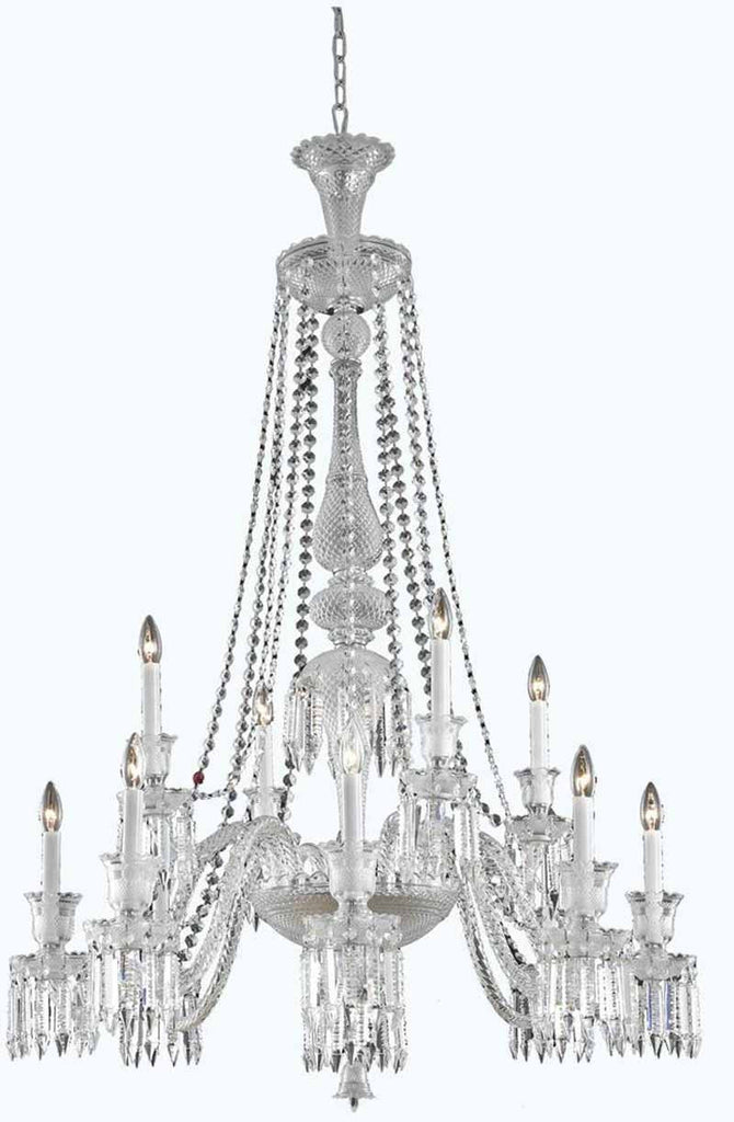 C121-8912D42C/EC By Elegant Lighting - Majestic Collection 12 Lights Foyer/Hallway