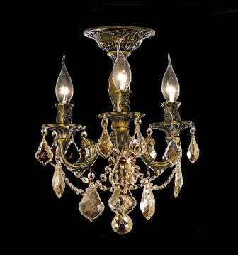 C121-9203F13AB-GT By Regency Lighting-Rosalia Collection Antique Bronze Finish 3 Lights Chandelier