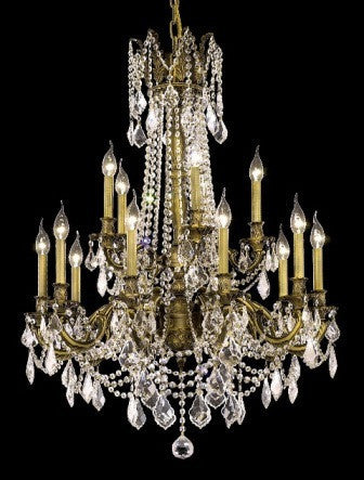 C121-9215D28AB By Regency Lighting-Rosalia Collection Antique Bronze Finish 15 Lights Chandelier