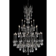 C121-9225G38DB/RC By Elegant Lighting Rosalia Collection 25 Lights Chandelier Dark Bronze Finish