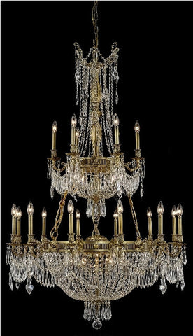 ZC121-9327G41FG/EC By Regency Lighting Esperanza Collection 27 Light Chandeliers French Gold Finish