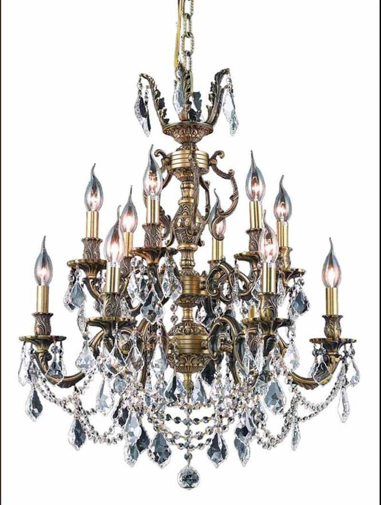 ZC121-9512D24AB/EC By Regency Lighting - Marseille Collection Antique Bronze Finish 12 Lights Dining Room