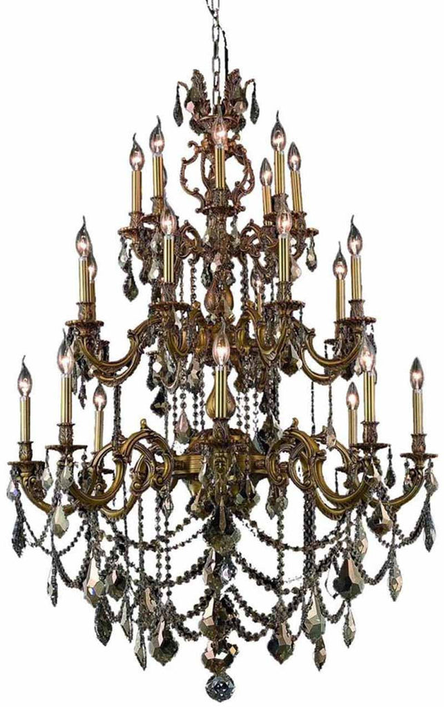 ZC121-9524G38FG/EC By Regency Lighting - Marseille Collection French Gold Finish 24 Lights Foyer/Hallway