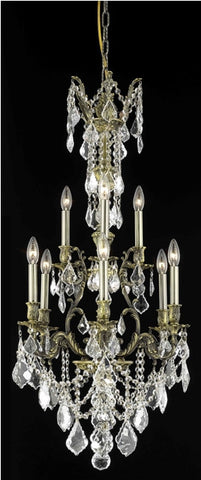 ZC121-9609D21AB/EC By Regency Lighting Monarch Collection 9 Light Chandeliers Antique Bronze Finish