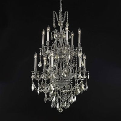 ZC121-9612D27DB/EC By Regency Lighting Monarch Collection 12 Lights Chandelier Dark Bronze Finish