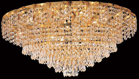 ZC121-ECA4F26G/EC By Regency Lighting - Belenus Collection Gold Finish 10 Lights Flush Mount