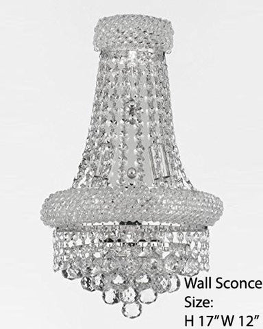 Empire Empress Crystal (Tm) Wall Sconce Lighting W 12" H 17" - C121-V1800W12SC