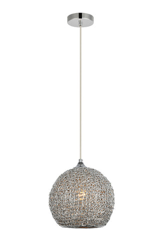 ZC121-LDPD2073 - Living District: Lilou Collection Pendant D9.8 H10 Lt:1 Chrome Finish