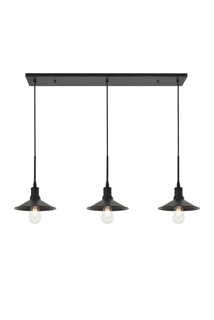 ZC121-LD4033D42BK - Living District: Etude 3 light black Pendant