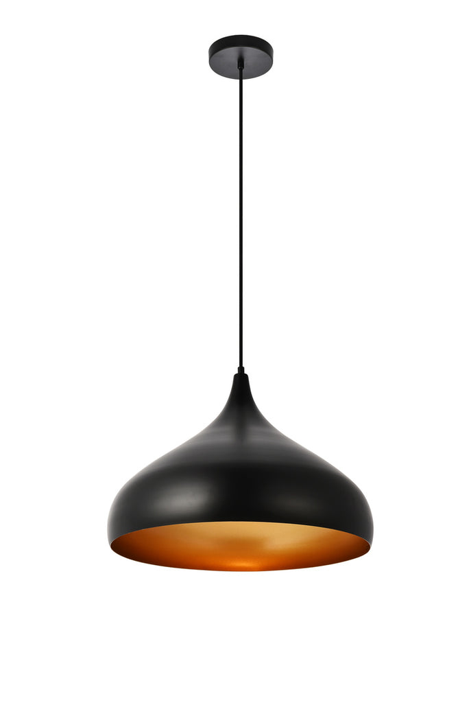 ZC121-LDPD2045 - Living District: Circa Collection Pendant D16.5in H12in Lt:1 Black Finish