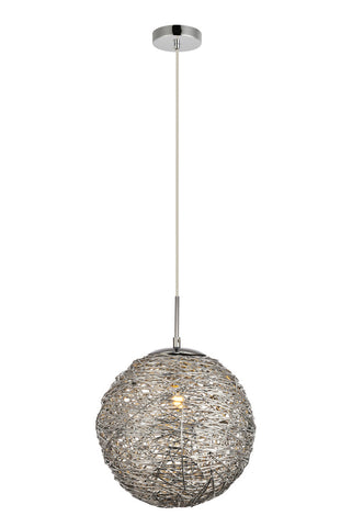 ZC121-LDPD2067 - Living District: Lilou Collection Pendant D11.4 H12.3 Lt:1 Chrome Finish