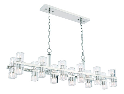 ZC121-1550D50PN - Urban Classic: Chateau 24 light Polished Nickel Pendant